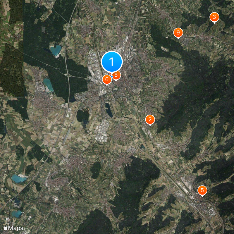 Offenburg Mapa