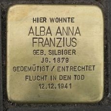 Stolperstein dedicated to Alba Anna Franzius