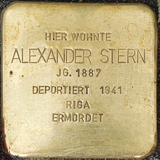 Stolperstein en memoria de Alexander Stern