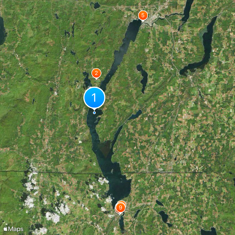 Lake Memphremagog Map