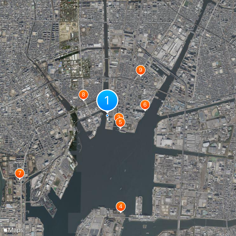 Port of Nagoya Public Aquarium Map