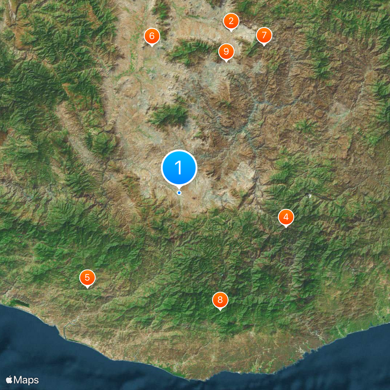 Miahuatlán de Porfirio Díaz Map