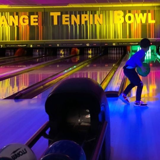 Orange Tenpin Bowling