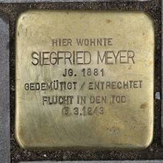 Stolperstein à la mémoire de Siegfried Meyer