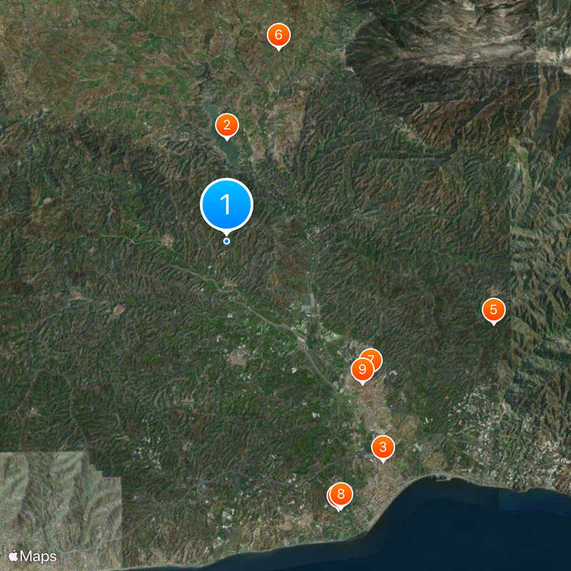 Axarquía Map