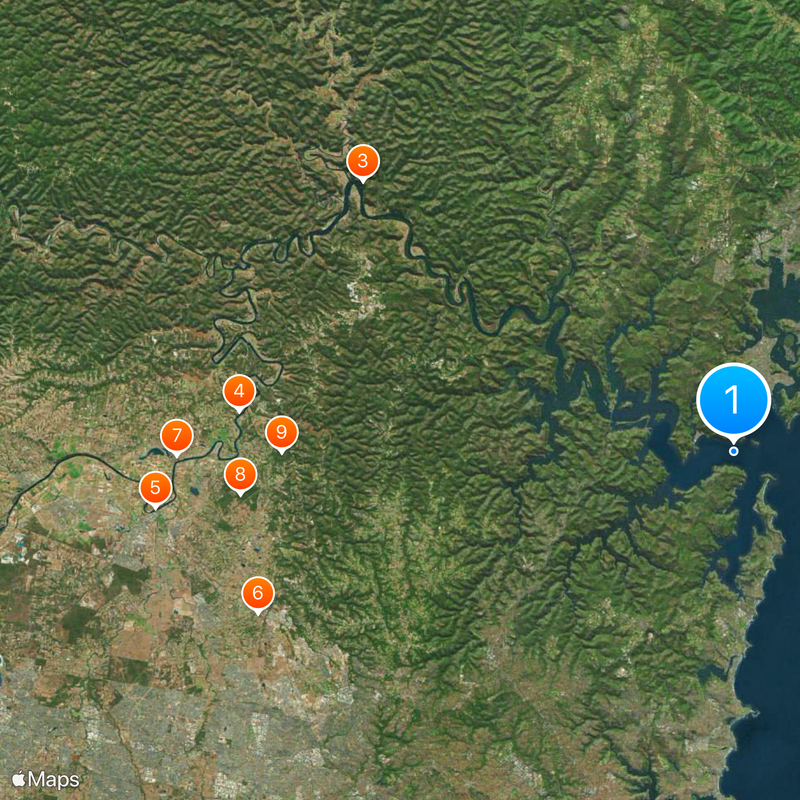 Hawkesbury River Map