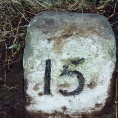 Milestone, Halton Red House, east of Down Hill