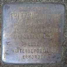 Stolperstein dedicated to Fritz Neuburger