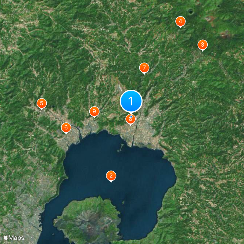 Kagoshima Shrine Kaart