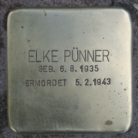 Stolperstein en memoria de Elke Pünner