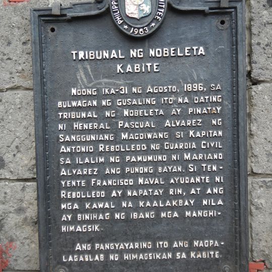 Tribunal of Noveleta historical marker