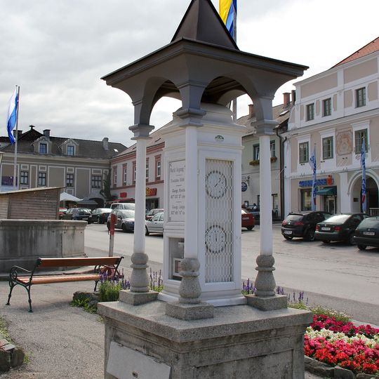 Wetterhäuschen am Hauptplatz, Aspang-Markt