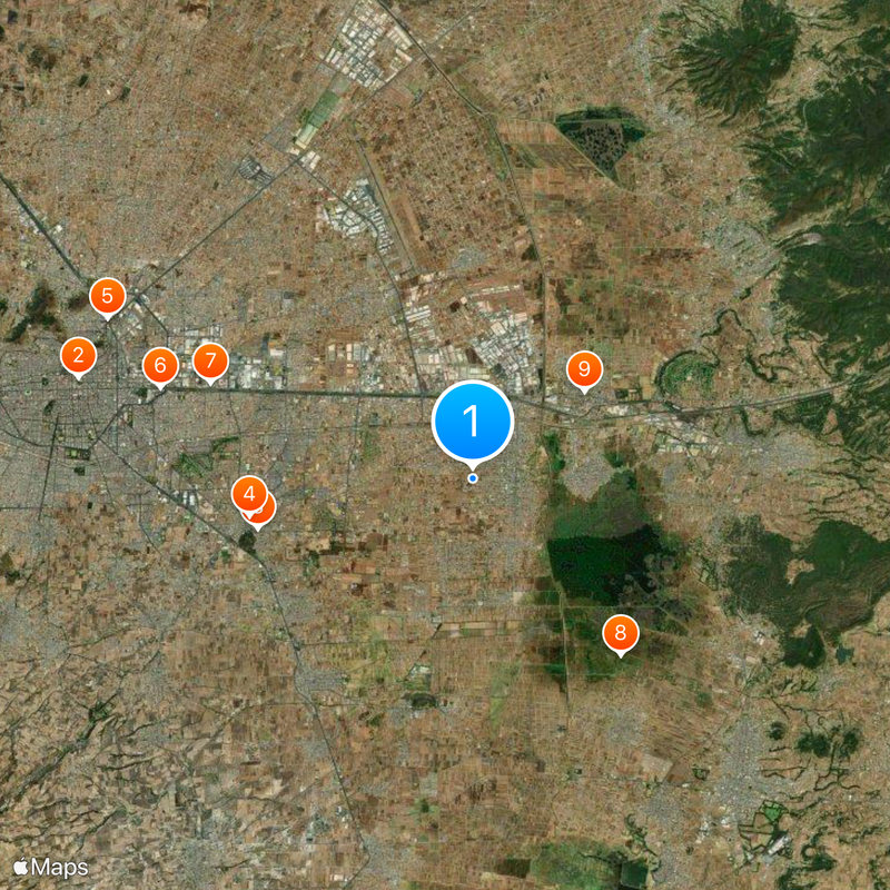 Municipio San Mateo Atenco Karte
