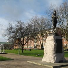 Memorial To South Lancashire Regiment In Queen's Gardens