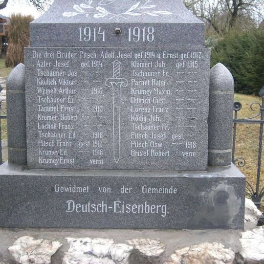 Pomník Obětem 1.světové války v Rudě