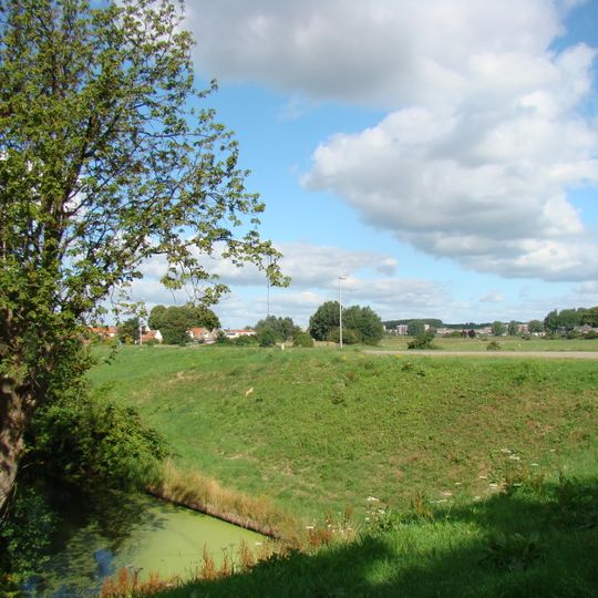 Gedeelte van het watervlak van de buitengracht