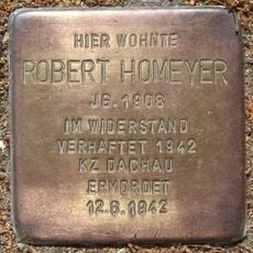 Stolperstein dedicated to Robert Homeyer