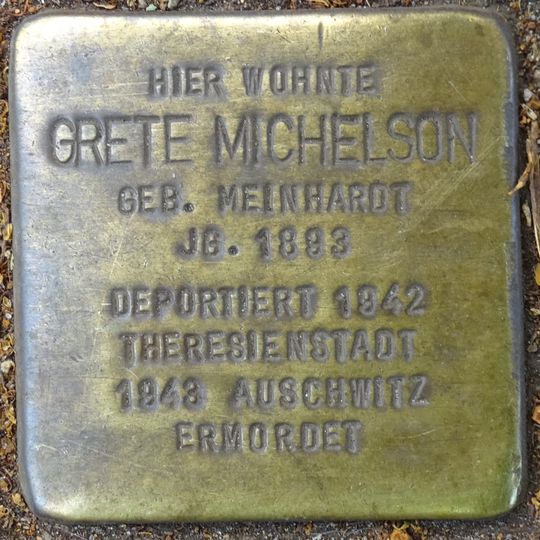 Stolperstein en memoria de Grete Michelson