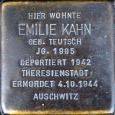 Stolperstein dedicated to Emilie Kahn geb. Teutsch