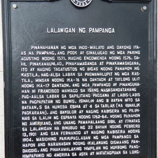 Province of Pampanga historical marker