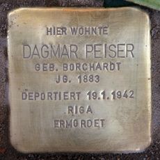 Stolperstein en memoria de Dagmar Peiser