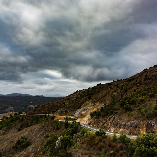 Road near Queenstown, Tasmania