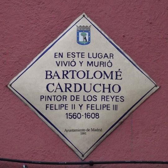 Commemorative plaque to Bartolomeo Carducci