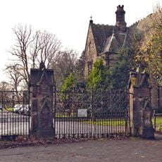 Higher Lane gates to Everton Cemetery