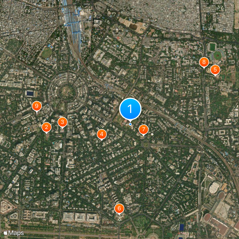 Modern High School Map