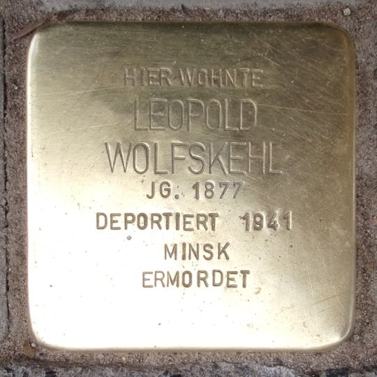 Stolperstein en memoria de Leopold Wolfskehl