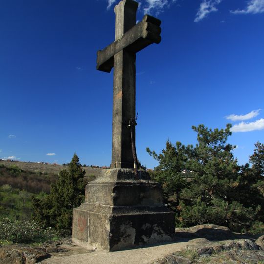 Cross on the Calvary hill in Motol