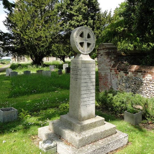 Great Finborough War Memorial Cross