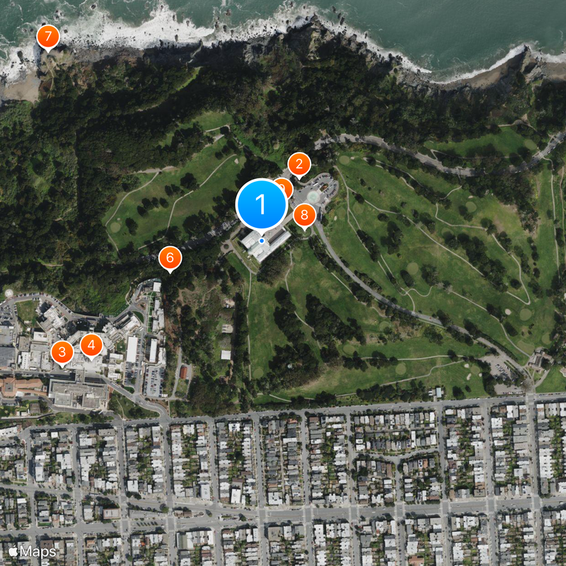 Legion of Honor Mapa