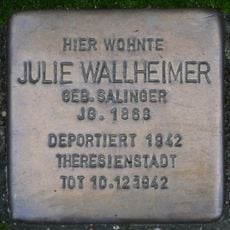 Stolperstein en memoria de Julie Wallheimer