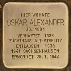Stolperstein für Oskar Alexander