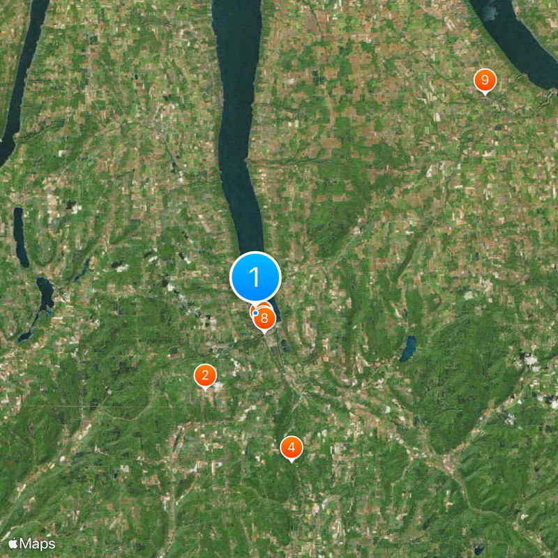 Contea di Schuyler Mappa