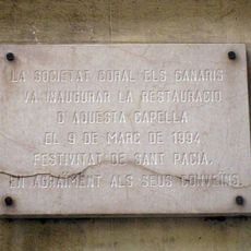 Restauració de la capella de Sant Pacià