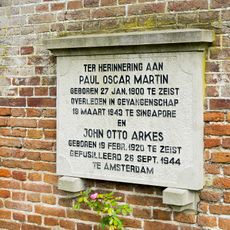 Monument aan de Zinzendorflaan