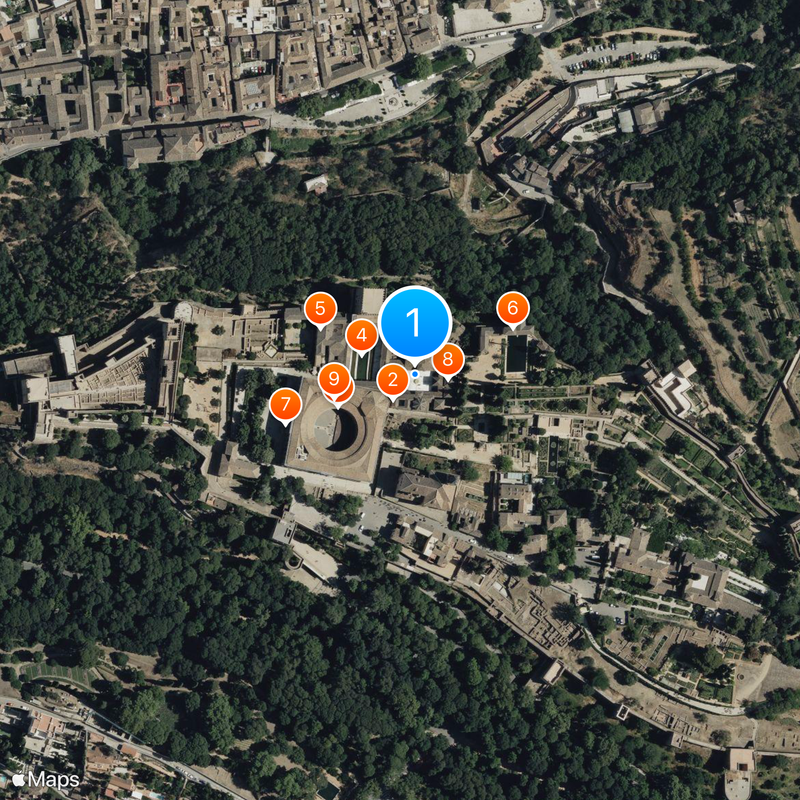 Court of the Lions Map