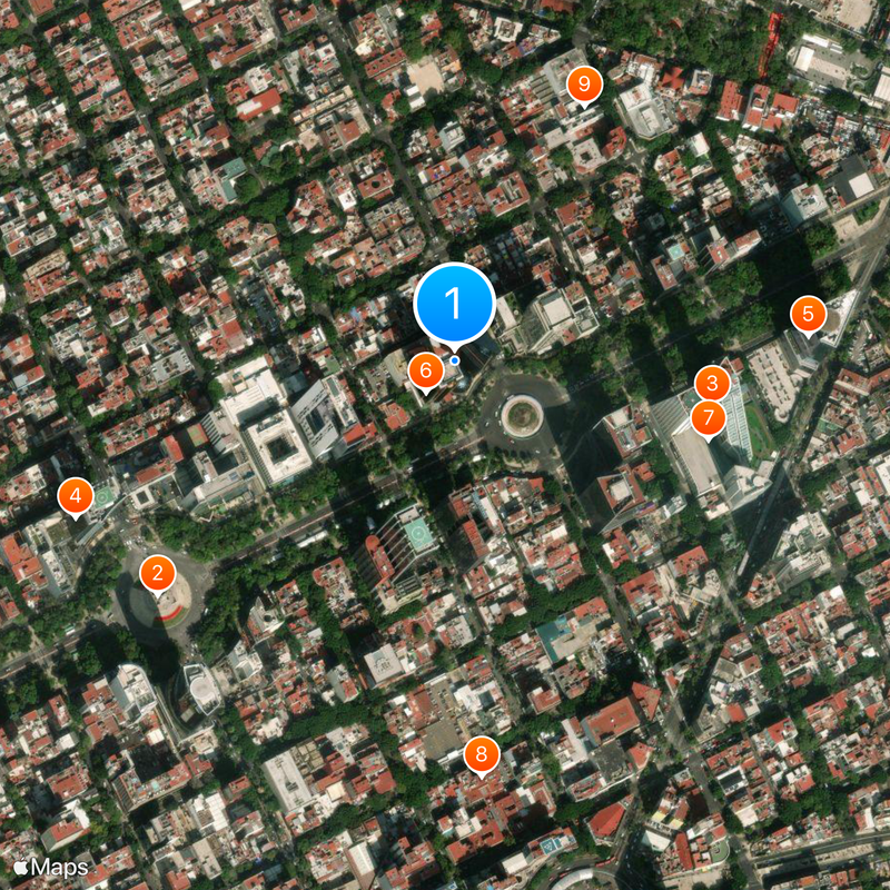 Mexican Stock Exchange Map