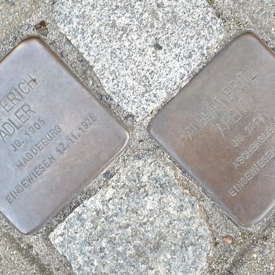 Stolperstein à la mémoire de Karl Ernst Erich Adler