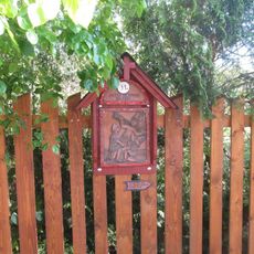 Obrázek na křížové cestě v Dýšině - 11. zastavení