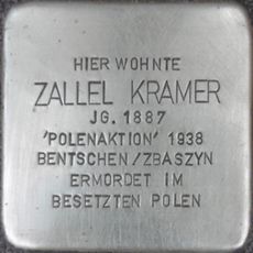 Stolperstein en memoria de Zallel Kramer