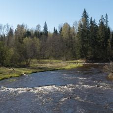 Brāži Rapid and Akmeņupīte Waterfall