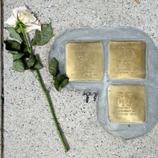 Stolperstein en memoria de Abraham Wiesner