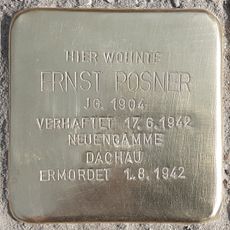 Stolperstein à la mémoire d’Ernst Posner