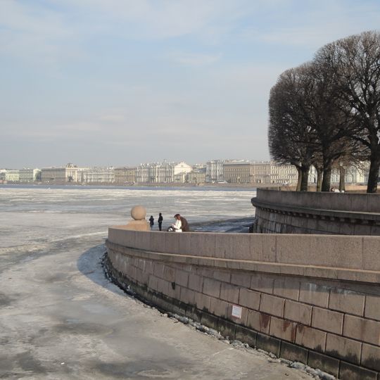 Quay of Spit of the Vasilievsky Island