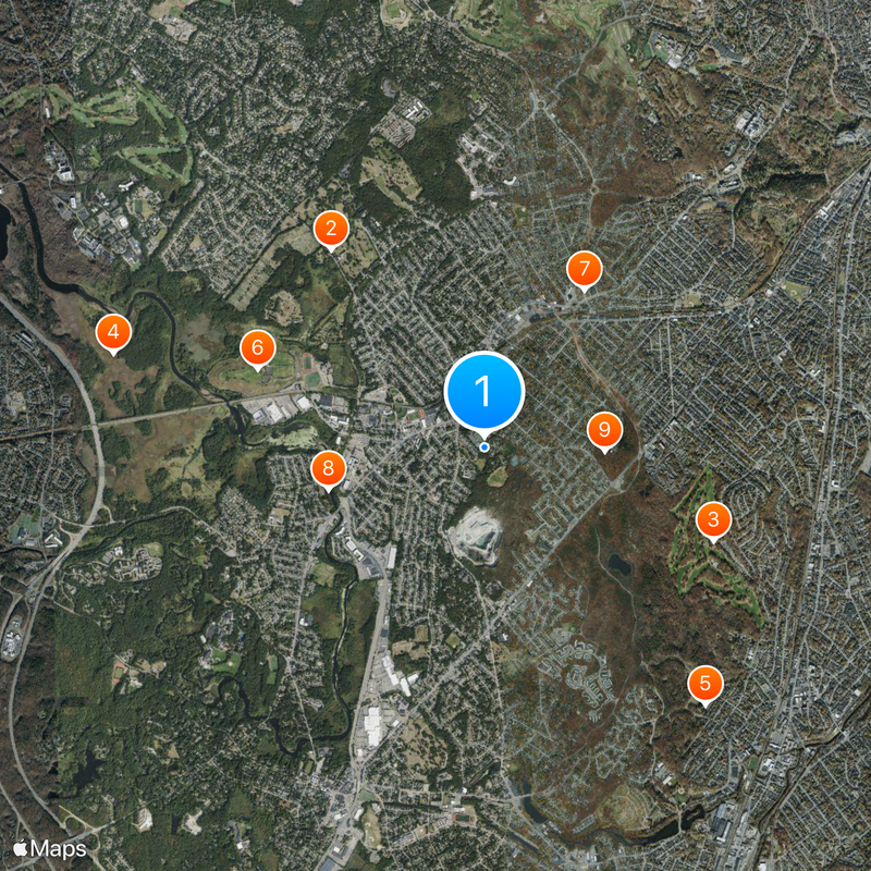 Roxbury Latin School Map