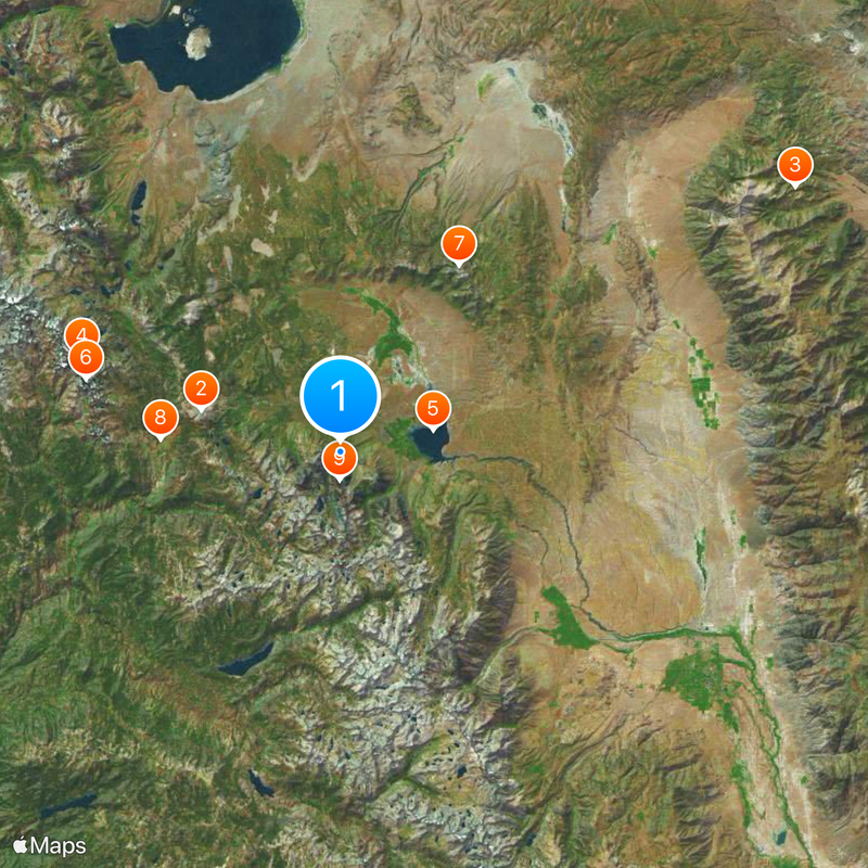 Convict Lake Map