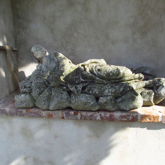 Socha sv. Máří Magdalény u kostela Čtrnácti svatých pomocníků v Radkovicích u Hrotovic